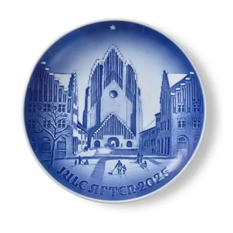 Piatto Natale 2025 Bing & Grondahl "Chiesa di Grundtvig" - Royal Copenhagen
