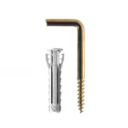 Rampino vite ottone 4x20 con tassello fischer pezzi 10