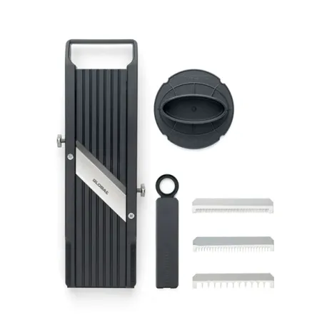 Mandolina e affettaverdure by Benriner con 3 lame intercambiabili e custodia per lame Mm.64 / Cm.32,5 - Global