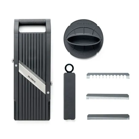 Mandolina e affettaverdure by Benriner con 3 lame intercambiabili e custodia per lame Mm.95 / Cm.34,5 - Global