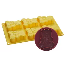 Stampo per gelato biscotto Orso Fosco - Pavoni