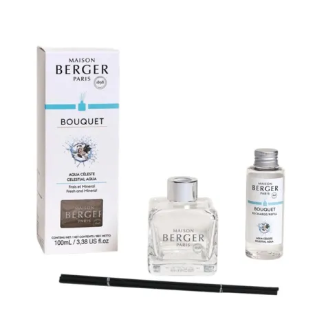 Bouquet Parfumé Cube Aqua Céleste / Acqua Celeste 500 ml. - Lampe Berger