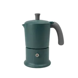 Angelina, Caffettiera per induzione da 3 tazze - Azzurro - Made in Italy - Angelina