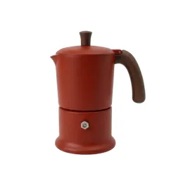Angelina, Caffettiera per induzione da 3 tazze - Rame - Made in Italy - Angelina