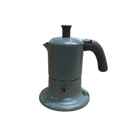 Angelina, Caffettiera per induzione da 1 tazza - Azzurro - Made in Italy - Angelina