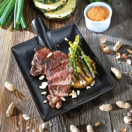 Piatto da bistecca/portata rettangolare "Worker" Cm.30x22x4,5 - Zassenhaus