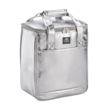 Borsa termica per 6 bottiglie Silver "Fun" Lt.18,5 Cm.30x18x35 - Be Cool