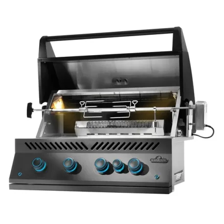 Barbecue a gas da incasso con girarrosto incluso, Built-In 700 Series 32 - BIG32RBPK-PHM - nero opaco - Napoleon