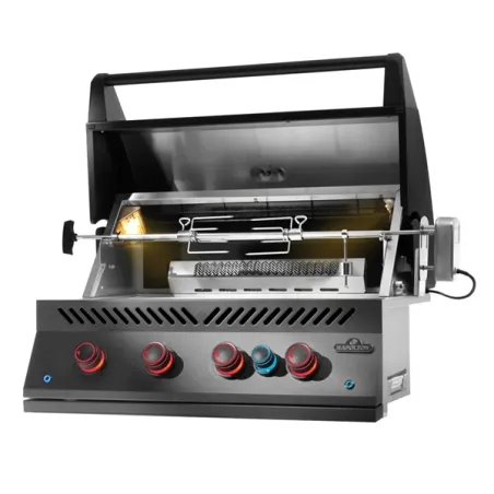 Barbecue a gas da incasso con girarrosto incluso, Built-In 700 Series 32 - BIG32RBPK-PHM - nero opaco - Napoleon