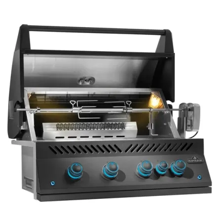 Barbecue a gas da incasso con girarrosto incluso, Built-In 700 Series 32 - BIG32RBPK-PHM - nero opaco - Napoleon