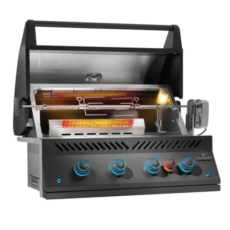 Barbecue a gas da incasso con girarrosto incluso, Built-In 700 Series 32 - BIG32RBPK-PHM - nero opaco - Napoleon