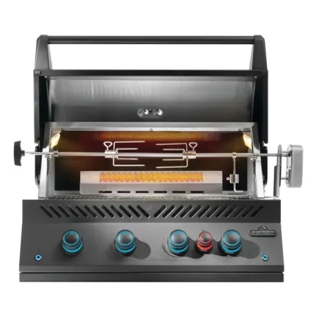 Barbecue a gas da incasso con girarrosto incluso, Built-In 700 Series 32 - BIG32RBPK-PHM - nero opaco - Napoleon