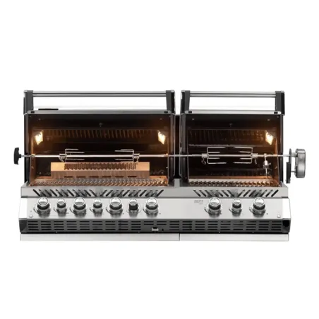 Barbecue a gas da incasso con girarrosto incluso, Prestige PRO 825 - BIG44RBPSS-IT in acciaio inox - Napoleon