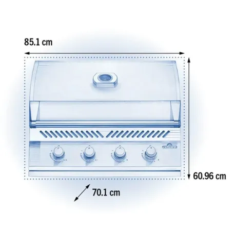 Barbecue a gas da incasso, Built-In 500 Series 32 - BI32PSS-RC - in acciaio inox - Napoleon