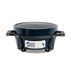 Barbecue a carbone in ceramica rotondo, Blu Navy Hibachi Evo - Kamado Bono