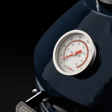 Barbecue kamado a carbone in ceramica, Blu Navy Minimo Evo - Kamado Bono