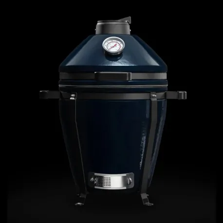 Barbecue kamado a carbone in ceramica, Blu Navy Minimo Evo - Kamado Bono