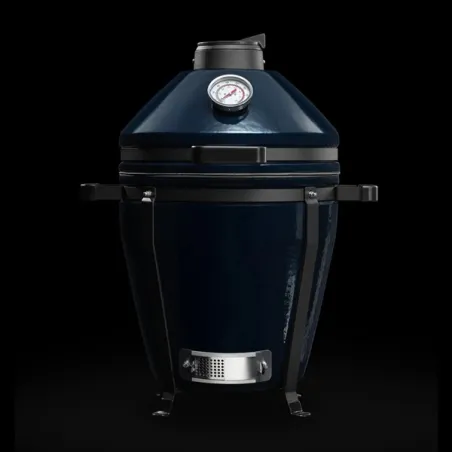 Barbecue kamado a carbone in ceramica, Blu Navy Minimo Evo - Kamado Bono