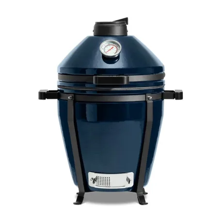 Barbecue kamado a carbone in ceramica, Blu Navy Minimo Evo - Kamado Bono