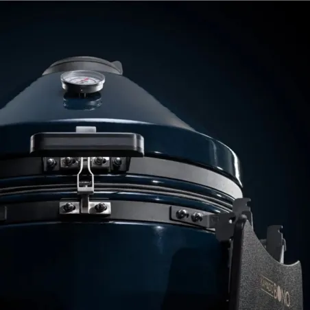 Barbecue kamado a carbone in ceramica, Blu Navy Media Evo - Kamado Bono