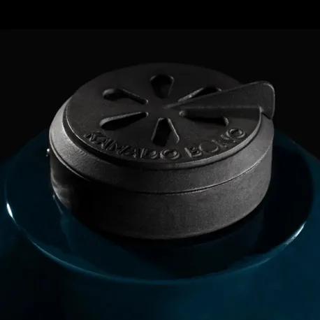 Barbecue kamado a carbone in ceramica, Blu Navy Media Evo - Kamado Bono