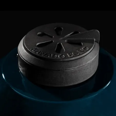 Barbecue kamado a carbone in ceramica, Blu Navy Media Evo - Kamado Bono