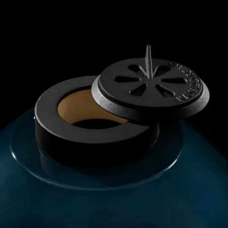 Barbecue kamado a carbone in ceramica, Blu Navy Media Evo - Kamado Bono