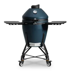 Barbecue kamado a carbone in ceramica, Blu Navy Matte Media Evo - Kamado Bono 2