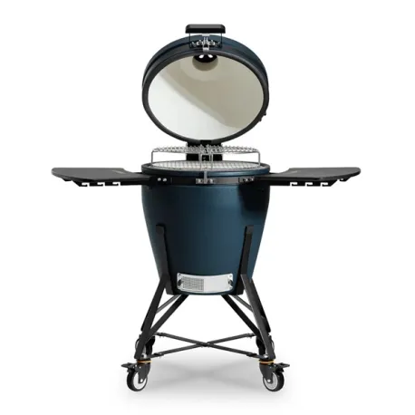 Barbecue kamado a carbone in ceramica, Blu Navy Matte Media Evo - Kamado Bono
