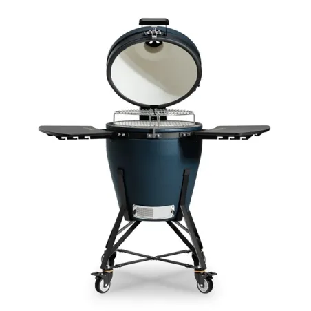 Barbecue kamado a carbone in ceramica, Blu Navy Matte Media Evo - Kamado Bono