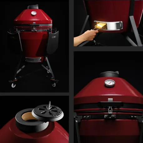 Barbecue kamado a carbone in ceramica, Red Royal Grande Evo - Kamado Bono