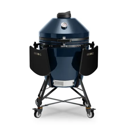Barbecue kamado a carbone in ceramica, Blu Navy Grande Evo - Kamado Bono