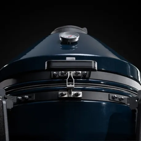 Barbecue kamado a carbone in ceramica, Blu Navy Grande Evo - Kamado Bono