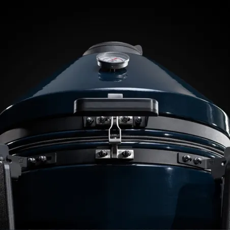 Barbecue kamado a carbone in ceramica, Blu Navy Grande Evo - Kamado Bono