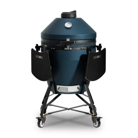 Barbecue kamado a carbone in ceramica, Blu Navy Matte Grande Evo - Kamado Bono