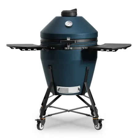 Barbecue kamado a carbone in ceramica, Blu Navy Matte Grande Evo - Kamado Bono