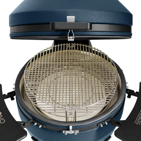 Barbecue kamado a carbone in ceramica, Blu Navy Matte Grande Evo - Kamado Bono