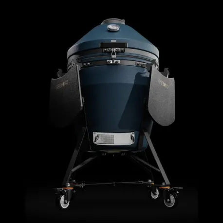 Barbecue kamado a carbone in ceramica, Blu Navy Matte Grande Evo - Kamado Bono