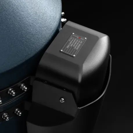 Barbecue kamado a carbone in ceramica, Blu Navy Matte Grande Evo - Kamado Bono