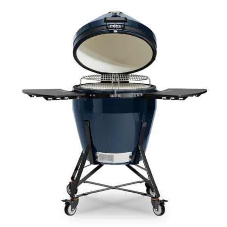 Barbecue kamado a carbone in ceramica, Blu Navy Grande Evo - Kamado Bono