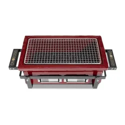 Barbecue a carbone in ceramica rettangolare, Red Royal Hibachi Evo - Kamado Bono 2