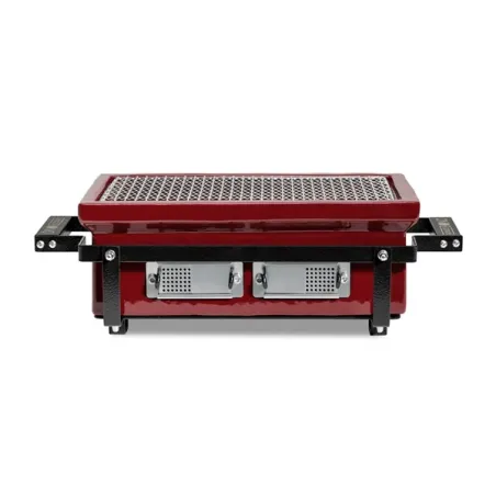 Barbecue a carbone in ceramica rettangolare, Red Royal Hibachi Evo - Kamado Bono