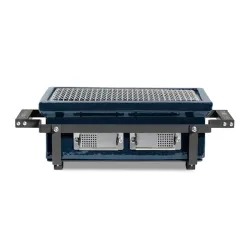 Barbecue a carbone in ceramica rettangolare, Blu Navy Hibachi Evo - Kamado Bono