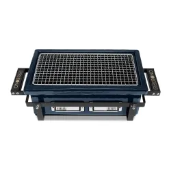 Barbecue a carbone in ceramica rettangolare, Blu Navy Hibachi Evo - Kamado Bono 2