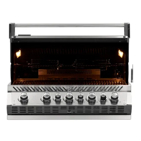 Barbecue a gas da incasso con girarrosto incluso, Prestige PRO 665 RB - BIPRO665RBPSS-3-CE in acciaio inox - Napoleon