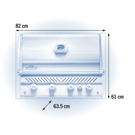 Barbecue a gas da incasso con girarrosto incluso, Prestige PRO 500 RB - BIPRO500RBPSS-3-CE in acciaio inox - Napoleon