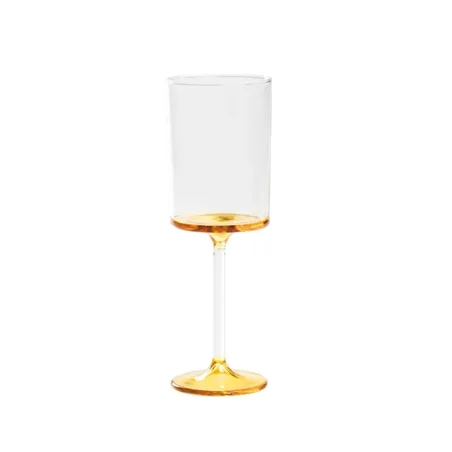 Discobolo, Calice vino bianco trasparente/giallo oro - Zafferano