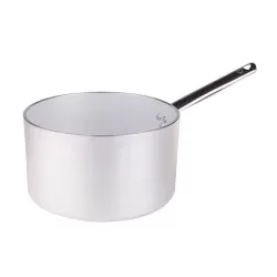 Casseruola alta in alluminio un manico inox cm. 24 - Agnelli