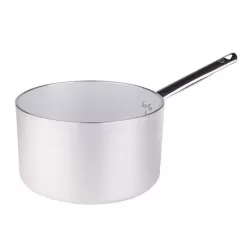 Casseruola alta in alluminio un manico inox cm. 28 - Agnelli