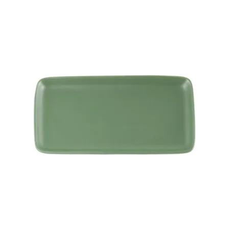 Levante, Piatto rettangolare verde oliva in porcellana - Zafferano